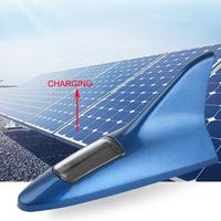 Lampe d'avertissement de collision arrière à énergie solaire, antenne de véhicule, lumière clignotante en forme de requin