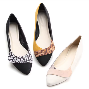 The Lady Leopard รองเท้าส้นเตี้ย,รองเท้าแฟชั่นสำหรับใส่ทำงานรองเท้าลำลองพื้นรองเท้านุ่มทำจากไมโครไฟเบอร์ - Product Image 2