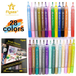 Stylo marqueur permanent à base d'eau chaude pour graffiti adapté au tissu de <span class=keywords><strong>bois</strong></span> en métal de verre en céramique et à la toile Utilisation polyvalente <span class=keywords><strong>sur</strong></span> papier - Product Image 4