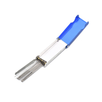 Métal bleu 13 en 1 pièces d'accessoires de coupe de soudage nettoyeur de pointe de torche à souder