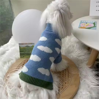 Pull en coton pour chien, classique, écologique, doux et populaire, nouvelle conception, pour l'hiver/le printemps, avec motif uni