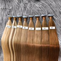 Extensions de cheveux naturels Remy 100% Honor Hair en gros, pointes épaisses, style lisse, à bandes adhésives standard