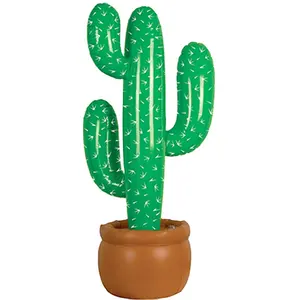 durable PVC promotional 3' inflatable cactus giant plastic decorative cactus for indoor and outdoor