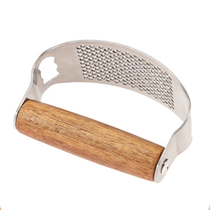 Molinillo de acero inoxidable, picadora manual, trituradora de galletas, picadora de alimentos, prensa de <span class=keywords><strong>ajo</strong></span> y jengibre fácilmente, trituradora de <span class=keywords><strong>ajo</strong></span> con mango de madera - Product Image 6