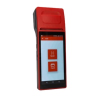 Terminal de paiement mobile tout-en-un Android 4G pour l'impression de billets de bus, les factures de restaurant, les systèmes de point de vente