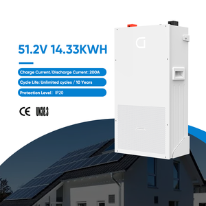 Best Smart Floor-Mounted 51.2v 280ah 14.33kWh Lithium <b>Battery</b> <b>Rechargeable</b> Solar <b>Batteries</b> for Off Grid Hybrid Inverters - Product Image 2