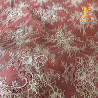 Kain Jaring Payet Poliester Ramah Lingkungan Terbaru untuk Bordir Pakaian Lebar 150cm, Tekstil Rumah Tangga, Xiao Mei