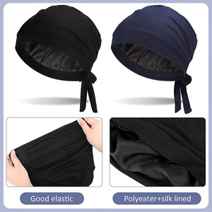 <span class=keywords><strong>Bonnet</strong></span> <span class=keywords><strong>de</strong></span> <span class=keywords><strong>nuit</strong></span> en satin à lacets pour femmes et filles, <span class=keywords><strong>bonnet</strong></span> <span class=keywords><strong>de</strong></span> <span class=keywords><strong>nuit</strong></span> sans bord, confortable, avec bande élastique réglable pour protéger les cheveux - Product Image 4