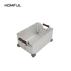 HOMUFL glamping outdoor camping multi-function aluminum alloy storage box for outdoor and indoor