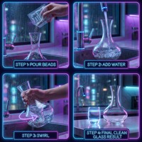 Éponge en acier inoxydable antirouille de 3 mm et 4 mm pour carafe à vin, livraison rapide