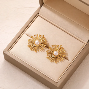 Trendy Heart Shape <b>Stud</b> <b>Earrings</b> For Women PVD Coated 18K Real Gold Plated 304 Stainless Steel With Asymmetrical <b>Fashion</b> Jewelry - Product Image 6