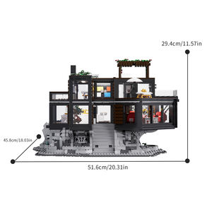 <span class=keywords><strong>Serie</strong></span> creativa Casa de vampiros ornamento modelo de bloques de construcción DIY montaje educativo niños juguetes Festival regalo - Product Image 6