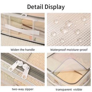 Organizador de Ropa para Debajo de la Cama, Caja de Almacenamiento Transparente de PVC, Caja Plegable para Debajo de la Cama - Product Image 6