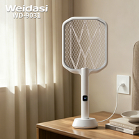 Raquette anti-moustiques portable Weidasi OEM ODM de haute qualité 2026 avec lumière UV et veilleuse pour usage domestique