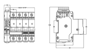 Disjoncteurs intelligents à commande à distance AC/DC RS485, Mpd31f20, 3 pôles, 2000 <span class=keywords><strong>amp</strong></span>ères, 690 V, <span class=keywords><strong>disjoncteur</strong></span> aérien, Gol Ms41w25 Acb - Product Image 6