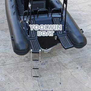 Bateau pneumatique semi-rigide de luxe CE 20 pieds 600 RIB 580 à coque rigide en aluminium en V profond, avec Hypalon Orca et PVC, à vendre - Product Image 3