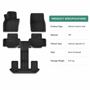 แผ่นรองพื้นและพรมท้ายรถ TPE สำหรับ Mazda <span class=keywords><strong>CX</strong></span>-90 ปี 2024-2025, ICE รุ่นอเมริกาเหนือ แบบ 6 <span class=keywords><strong>ที่นั่ง</strong></span> <span class=keywords><strong>7</strong></span> <span class=keywords><strong>ที่นั่ง</strong></span> และ <span class=keywords><strong>8</strong></span> <span class=keywords><strong>ที่นั่ง</strong></span> ชุดแบบมีทางเดินและไม่มีทางเดิน - Product Image 3