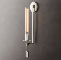 Dernier hôtel moderne villa maison cristal double têtes applique murale dimmable LED télécommande utilisation intérieure uniquement