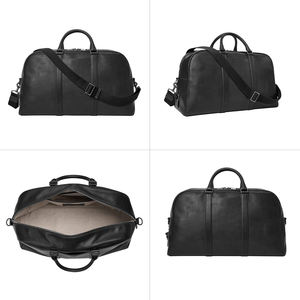 Bolsa de Viaje de Piel Vegana con Logotipo Personalizado NOVOTE, Portátil con Correa para el Hombro, Diseño de Guijarros, Bolsa de Fin de Semana - Product Image 4