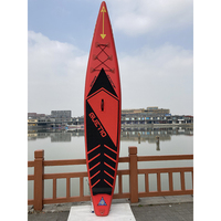 GUETIO 12'6 "Racing Stand up Paddle Board Double Couche Vente en gros Sup Boards Meilleur prix Surf Paddle Board