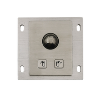 Souris en acier inoxydable TB-002 avec trackball |   Contrôleur HMI anti-vandalisme pour le contrôle d'accès, les équipements médicaux et les services en libre-service en extérieur