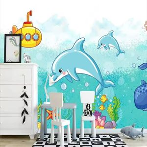 Mural Papel tapiz para habitación de niños Superhéroe Dormitorio Fondo Papel tapiz Kindergarten Superman Mural - Product Image 4