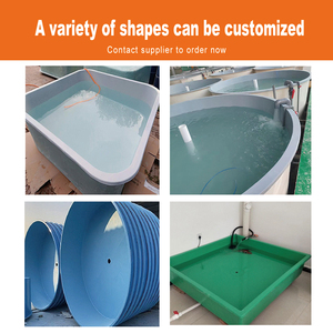 Aquarium Rectangle <span class=keywords><strong>Live</strong></span> Plant Fish FRP Koi Pond Aquarium en fibre de verre Aquaculture avec graines et feuilles - Product Image 2