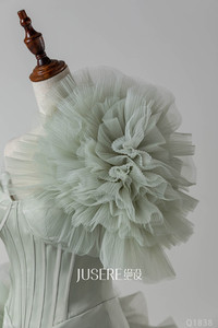 Jusere-<span class=keywords><strong>Vestidos</strong></span> de Noche de menta <span class=keywords><strong>para</strong></span> mujer, Falda recta de diseño único, vestido Formal de invitados de <span class=keywords><strong>boda</strong></span>, <span class=keywords><strong>2022</strong></span> - Product Image 5