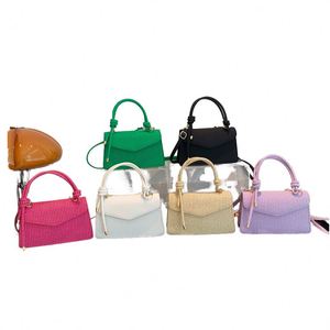 <b>Large</b> Capacity Striped Cotton Rope <b>Bag</b> Handle Women's Style <b>Beach</b> Vacation <b>Bag</b> - Product Image 1