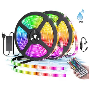 High Cost Performance IP65 RGB CCT RF Controller Flexible Smart Led Strip Light For TV Stairs