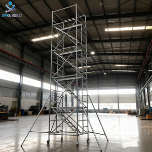 Andamios de Aluminio EN1004 para el Mercado <span class=keywords><strong>Europeo</strong></span> <span class=keywords><strong>con</strong></span> <span class=keywords><strong>Ruedas</strong></span>, Plataforma, Torre de <span class=keywords><strong>Andamio</strong></span>, Escaleras y Andamios - Product Image 1