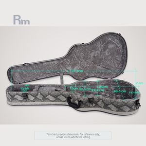 RM arc-en-ciel haut de gamme en forme de rectangle en <span class=keywords><strong>tweed</strong></span> étui de <span class=keywords><strong>guitare</strong></span> rigide <span class=keywords><strong>guitare</strong></span> électrique et acoustique sac d'instruments de musique - Product Image 6