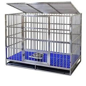 Высококачественные складные клетки для собак из нержавеющей стали, клетки для животных, 304