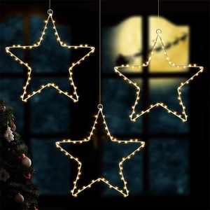 Lampe <span class=keywords><strong>de</strong></span> nuit LED étanche IP44 en fer forgé, étoile pentagramme, décoration <span class=keywords><strong>de</strong></span> Noël <span class=keywords><strong>pour</strong></span> chambre à coucher - Product Image 3