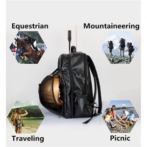 Muestra Gratuita, Mochila Ecuestre Grande y Espaciosa Personalizada BSCI con Soporte para Casco, Mochila para Casco de Equitación - Product Image 6