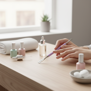 Pousse-cuticules double professionnel en acier inoxydable pour manucure et pédicure, fournitures de soins des ongles K-Beauty de Corée du Sud - Product Image 3