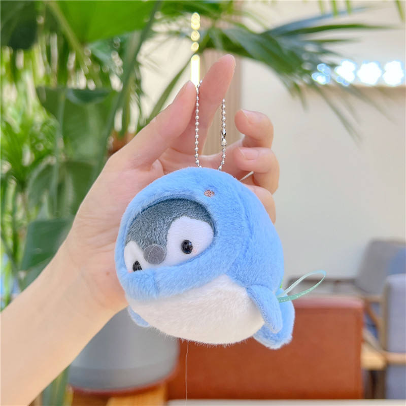 Dark blue dolphin penguin hanging chain