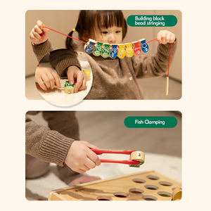 Giocattoli sensoriali in legno Montessori per bambini da 1 a 3 anni, gioco magnetico di pesca e selezione con 26 lettere - Product Image 4