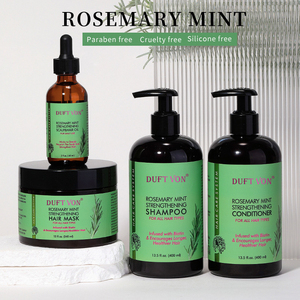 Biberiye nane şampuan kremi besleyici saç yağı maskesi yumuşatma tedavisi ile Set sülfat ücretsiz saç büyüme bakımı - Product Image 6