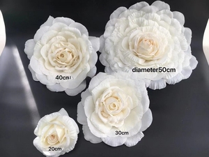 ดอกไม้ประดิษฐ์ดอกกุหลาบจากเคนยาขนาดใหญ่สำหรับตกแต่งบ้านและงานแต่งงานทำจากผ้าไหมสีแดงสีชมพูขาวก้านยาวยาวแบบเดี่ยวขายส่ง - Product Image 3