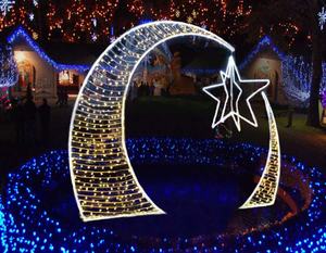 ไฟ LED ประดับรูปพระจันทร์กลางแจ้งสำหรับการเฉลิมฉลองรอมฎอนคริสต์มาสตกแต่งภูมิทัศน์กลางคืนที่บ้าน IP65 กันน้ำ - Product Image 1