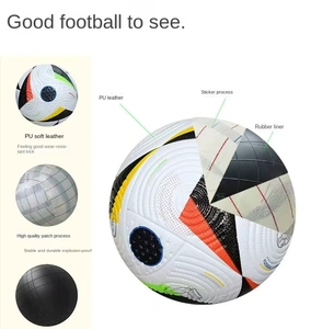 Balones de Fútbol de PVC y Tela PU con Logotipo Personalizado, Inflables, Tamaño Profesional 5, Balones de Fútbol Baratos de China para Entrenamiento de Fútbol - Product Image 5