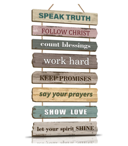 Citations bibliques inspirantes, art mural chrétien en bois poli, <span class=keywords><strong>phrase</strong></span> motivante, Halloween, fait main, matériau naturel, panneau mural - Product Image 1