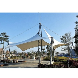 Toldo de Membrana de PVDF para Paisajismo Arquitectónico, Estructura de Acero, Toldo Tensado - Product Image 4