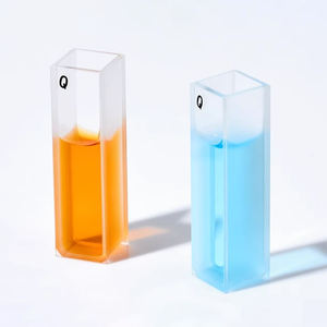 Vidro claro transparente do analisador do vidro do laboratório Micro <span class=keywords><strong>Cuvette</strong></span> para o espectrofotômetro - Product Image 2