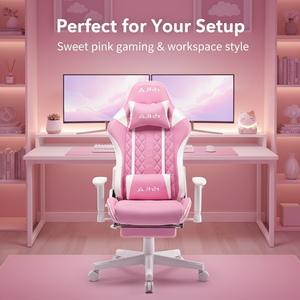 Silla Gamer de Diseño Más Reciente 2025, Silla de Juego Ajustable en Altura, Modelo 5934 Rosa, Silla Gamer para Computadora 5934 5934 Rosa - Product Image 4