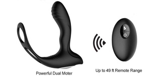 Masajeador de Próstata Vibrador con Control Remoto Inalámbrico, Tapón <span class=keywords><strong>Anal</strong></span>, Anillo para Pene, Juguetes Sexuales para Adultos para Hombres - Product Image 5