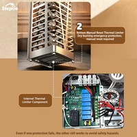 OEM/ODM/OBM, Poêle de sauna électrique WiFi APP 5KW-9KW de haute qualité avec panneau de commande intelligent et étanche pour sauna