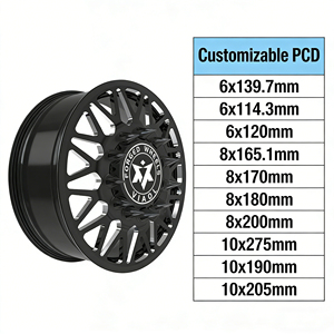 Кованые легкосплавные диски Deep Dish Dually Black 6x5.5 8x165.1 8x170 6x139.7 для JTX American Force Ram Ford, 22, 24, 26, 28, 30 дюймов - Product Image 4