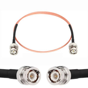50ohm kehilangan rendah BNC laki-laki ke BNC laki-laki kabel Coax RG316 kehilangan rendah kabel koaksial RF untuk sinyal Video CCTV - Product Image 1